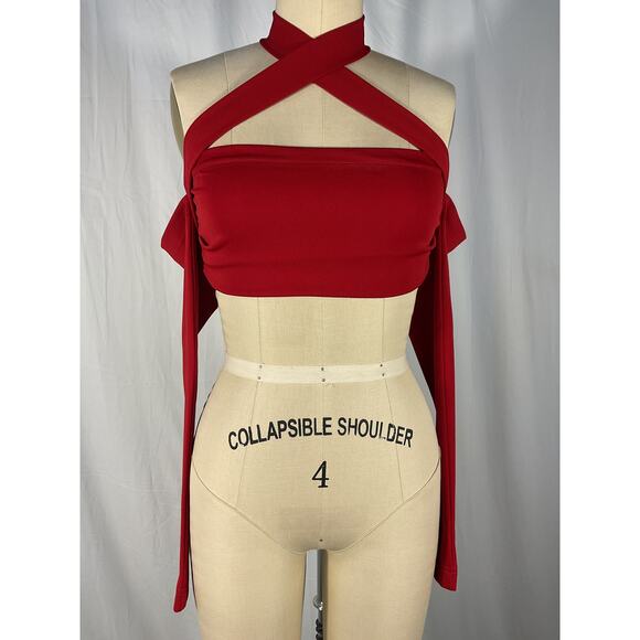 Dolce & Gabbana 'Criss' Red Cross Top Size 36 - Picture 2 of 5